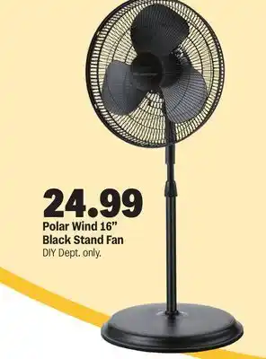 Meijer Polar Wind 16 Black Stand Fan offer