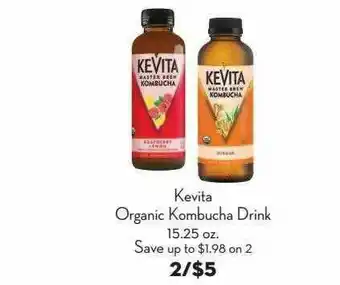 Bristol Farms Kevita Organic Kombucha Drink offer