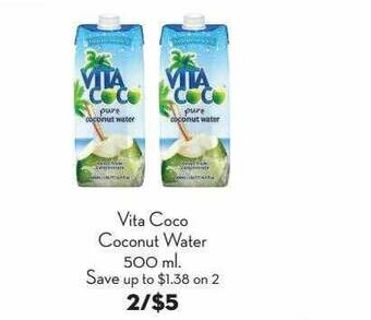 Bristol Farms Vita Coco Coconut Water offer