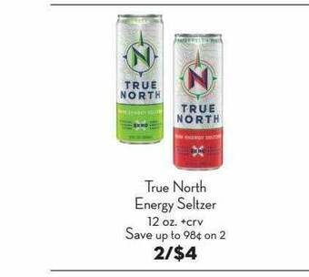Bristol Farms True North Energy Seltzer offer
