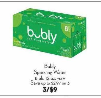 Bristol Farms Bubly Sparkling Water offer