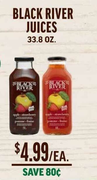 Central Market Black River Juices offer
