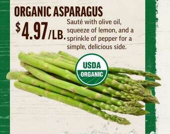Central Market Organic Asparagus offer