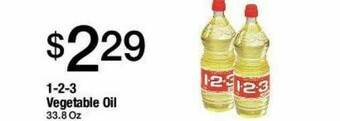 Jons International 1-2-3 Vegetable Oil offer