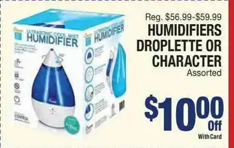 Kinney Drugs Humidifiers Droplette Or Character offer