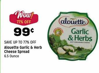 Grocery Outlet Alouette Garlic & Herb Cheese Spread offer