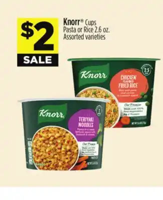 Dollar General Knorr Cups Pasta or Rice offer