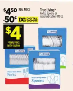 Dollar General True Living Forks offer