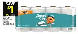 Dollar General Angel Soft Bath Tissue Scented or Unscented 16 Mega rolls offer