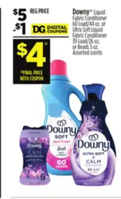 Dollar General Downy Liquid Fabric Conditioner offer