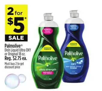 Dollar General Palmolive Dish Liquid Ultra OXY or Original offer