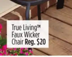 Dollar General True Living Faux Wicker Chair offer