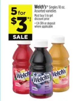 Dollar General Welch's Singles offer