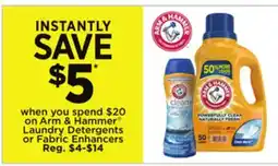 Dollar General Arm & Hammer Laundry Detergents or Fabric Enhancers offer