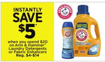 Dollar General Arm & Hammer Laundry Detergents or Fabric Enhancers offer
