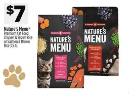 Dollar General Nature's Menu Premium Cat Food Chicken & Brown Rice or Salmon & Brown Rice offer