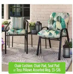 Dollar General Chair Cushion, Chair Pad, Seat Pad or Toss Pillows offer
