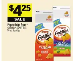 Dollar General Pepperidge Farm Goldfish FAMILY SIZE offer