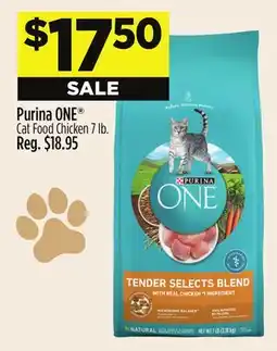 Dollar General Purina ONE Cat Food Chicken offer