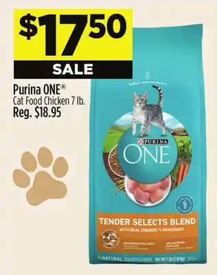 Dollar General Purina ONE Cat Food Chicken offer