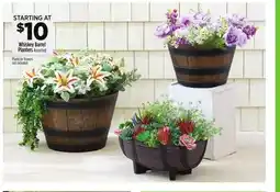 Dollar General Whiskey Barrel Planters offer
