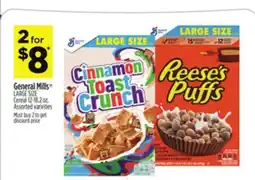 Dollar General General Mills LARGE SIZE Cereal offer