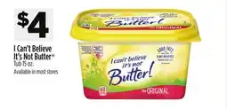 Dollar General I Can't Believe It's Not Butter Tub offer