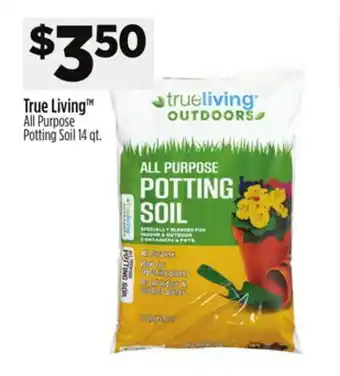 Dollar General True Living All Purpose Potting Soil offer