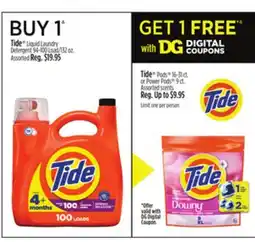 Dollar General Tide Liquid Laundry Detergent offer