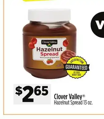 Dollar General Clover Valley Hazelnut Spread offer