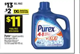 Dollar General Purex Liquid Laundry Detergent offer