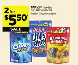 Dollar General NABISCO Snak-Saks offer