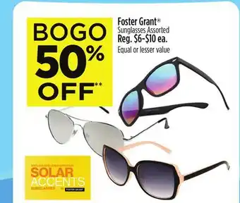 Dollar General Foster Grant Sunglasses offer