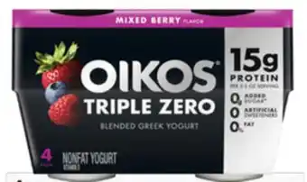 Target Oikos Triple Zero Greek Yogurt offer