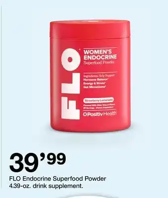 Target FLO Endocrine Superfood Powder 4.39-oz. drink supplement offer