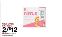 Target Bubbl'r 6 - pk. sparkling water offer