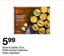 Target Good & Gather 12-ct. Petite Quiche Collection frozen appetizer offer