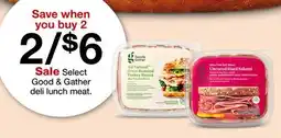Target Select Good & Gather deli lunch meat offer