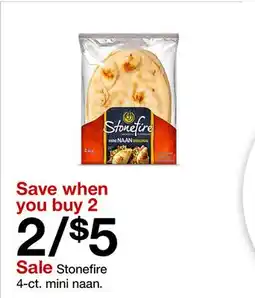 Target Stonefire 4-ct. mini naan offer