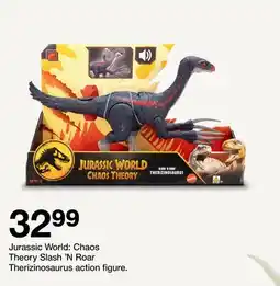 Target Jurassic World: Chaos Theory Slash 'N Roar Therizinosaurus action figure offer