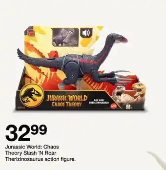Target Jurassic World: Chaos Theory Slash 'N Roar Therizinosaurus action figure offer