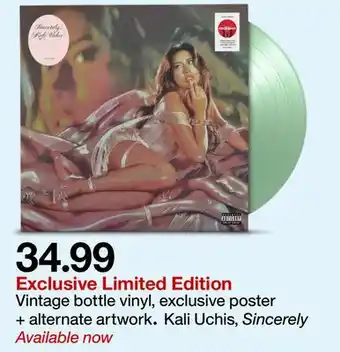 Target Vintage bottle vinyl offer