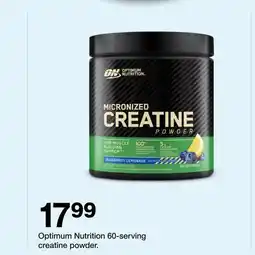 Target Optimum Nutrition 60-serving creatine powder offer