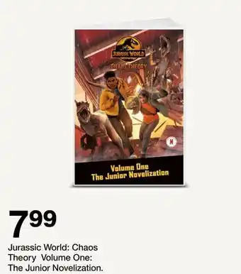 Target Jurassic World: Chaos Theory Volume One: The Junior Novelization offer