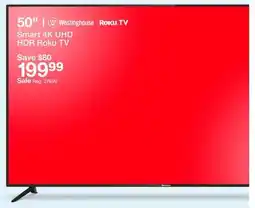 Target Westinghouse 50 Smart 4K UHD HDR Roku TV offer