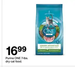 Target Purina ONE 7-lbs. dry cat food offer