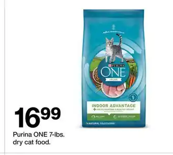 Target Purina ONE 7-lbs. dry cat food offer