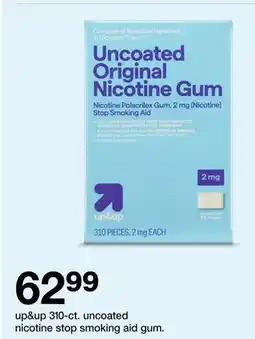 Target up&up 310-ct. uncoated nicotine stop smoking aid gum offer