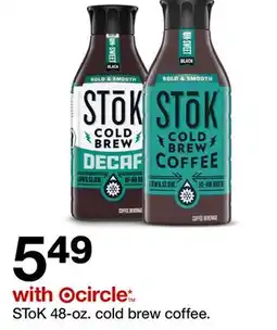 Target SToK 48-oz. cold brew coffee offer