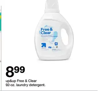 Target up & up Free & Clear 92 - oz. laundry detergent offer